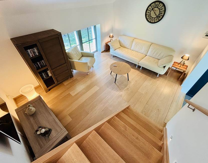 Salon vu d'en haut - Gîte LAK