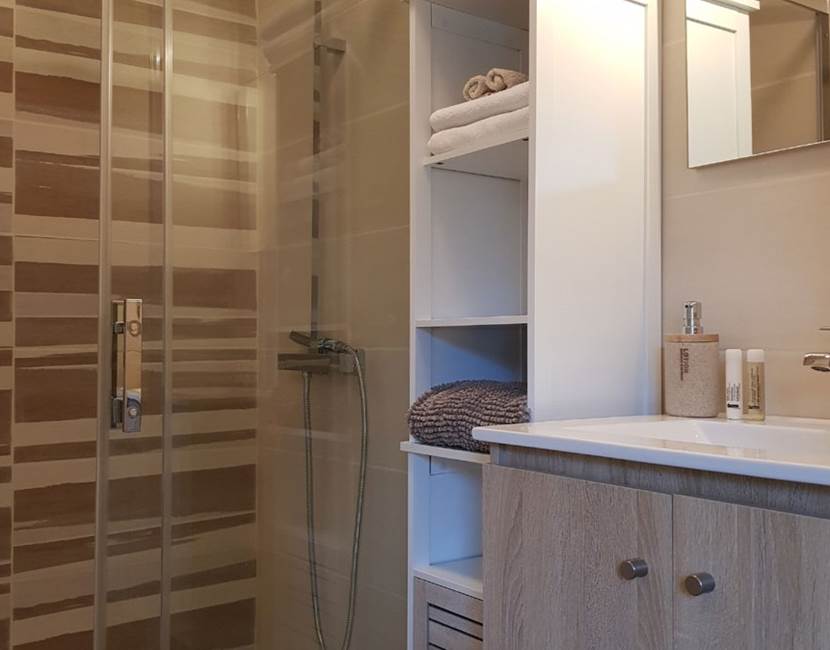Le Colombier Bretagne, chambres d'hôtes Cabine de plage - salle de bain