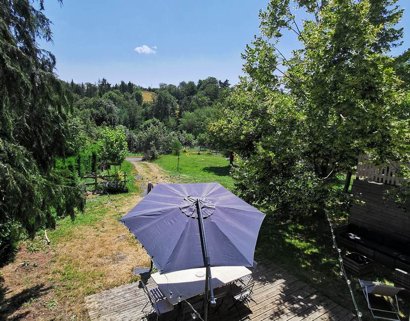 Vue sur le jardin et la nature