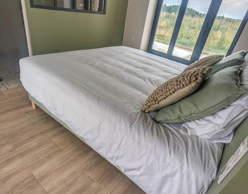 Vue du lit