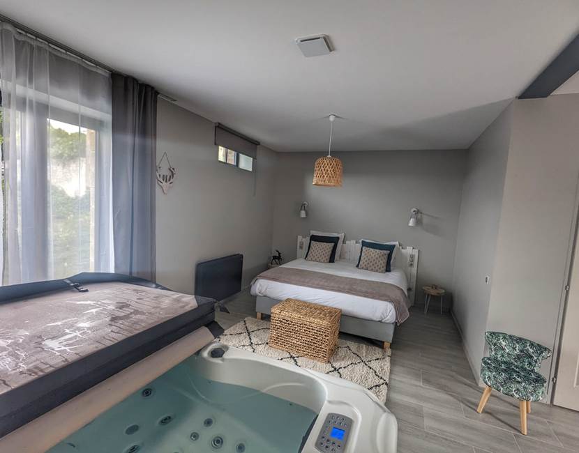 Vue depuis le jacuzzi