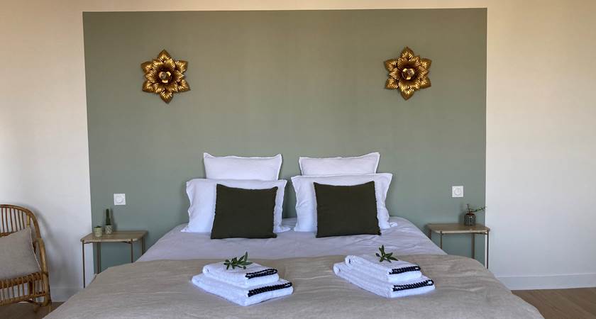 Chambre verte king size