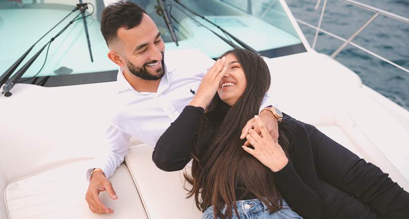 Couple fiancé