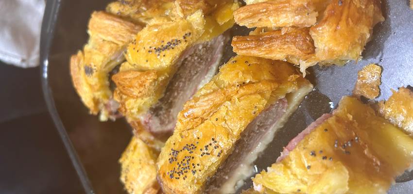 En plat d'hiver : un roulé de dinde en croûte "maison"