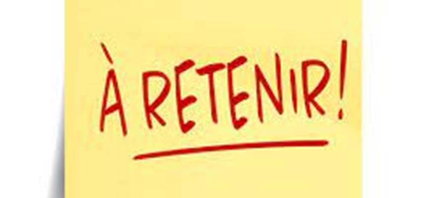 A retenir !