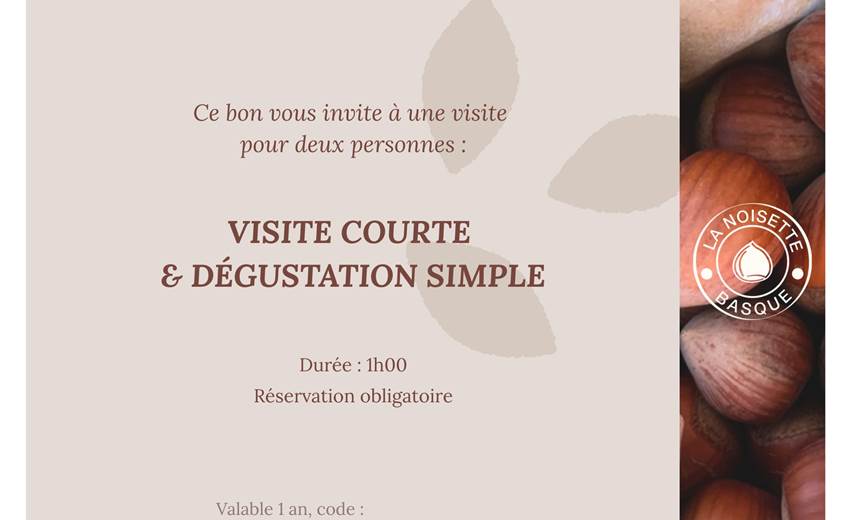 Visite courte dégustation simple