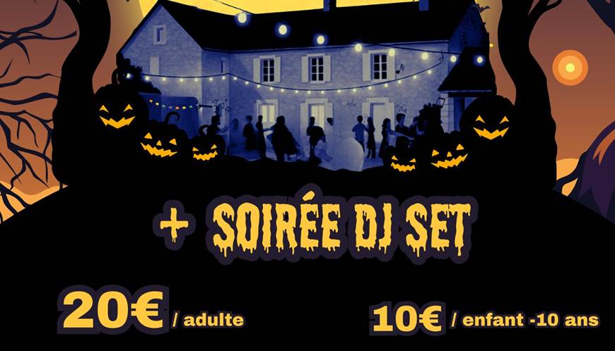 Copie de Yellow And Black Minimalist Halloween Party Document A4
