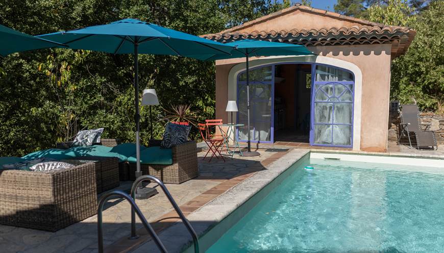 Vue Piscine Partagée  "Casa AMMIRATI Flayosc "