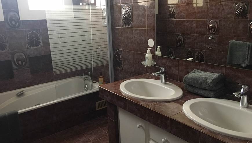 salle de bain suite vintage