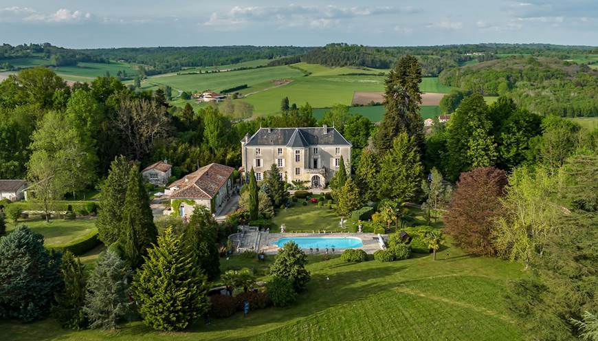 Le domaine de Lasteyrie vue du ciel @Declic&Decolle