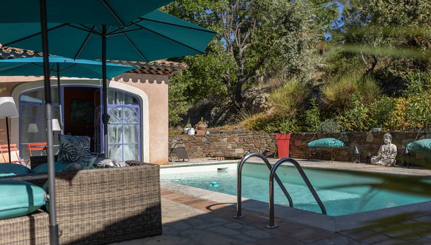 Vue Piscine Partagée  "Casa AMMIRATI Flayosc "
