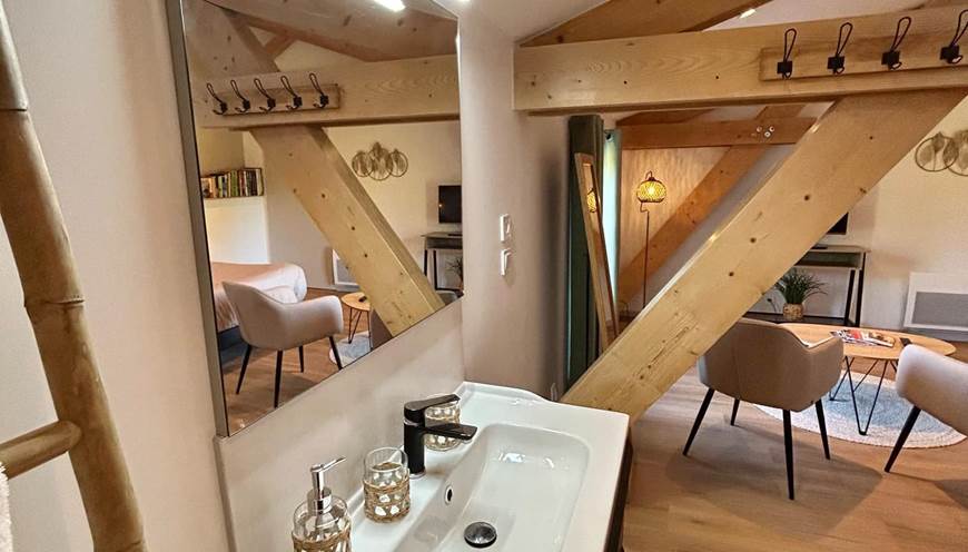 Chambre chez l'habitant avec salle de bain