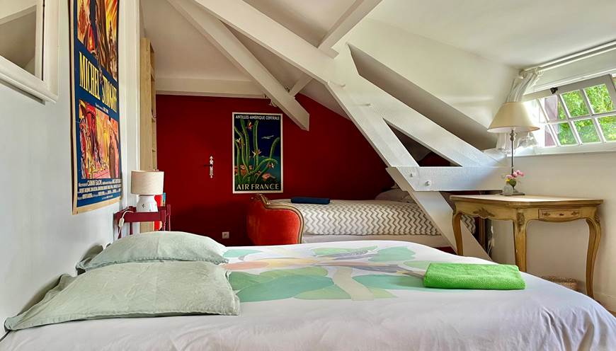 Location saisonnière - Maine et Loire -  Chambre lit kingsize et lit double