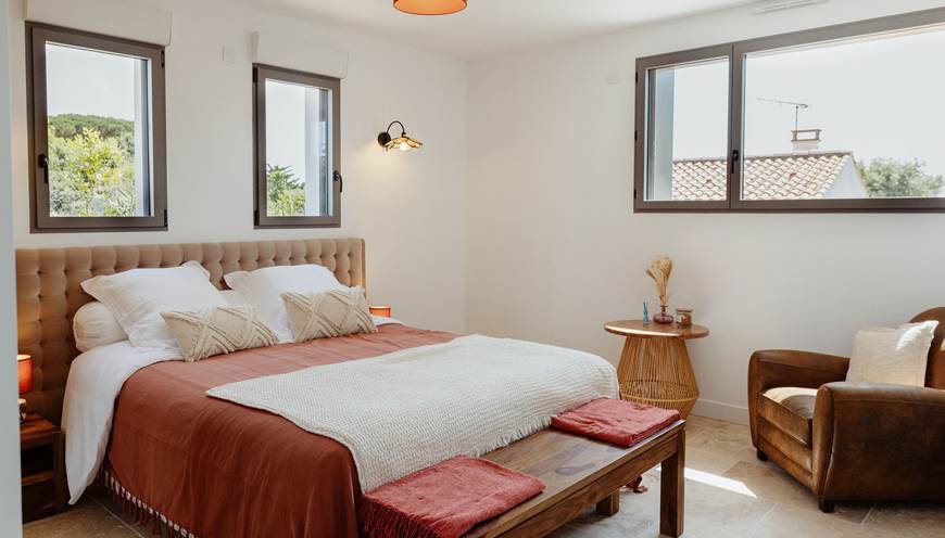 Chambre Terra cota lit double XO 17
