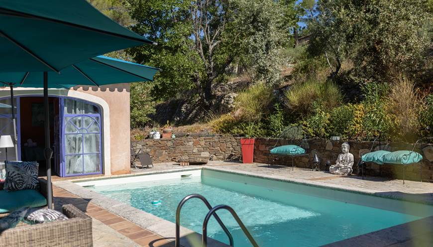 Vue Piscine Partagée  "Casa AMMIRATI Flayosc "