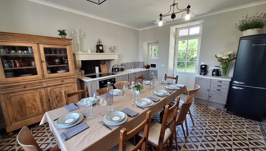 cuisine table gite de charme le quatre feuilles