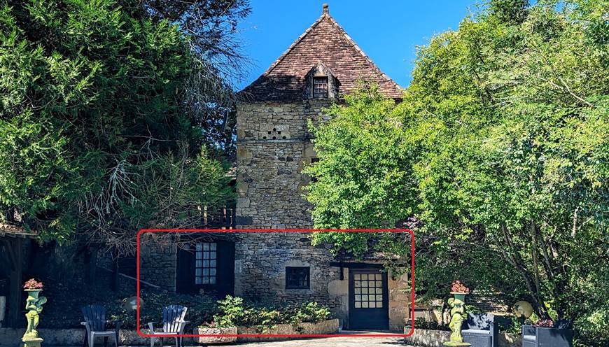 La Chambre Le Pèlerin, au rez-de-chaussée de Gîte Le Pigeonnier