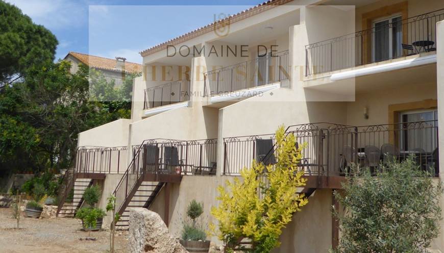Gîte côté Sud vue sur vignoble avec accès piscine à 18 Km des Grands Buffets