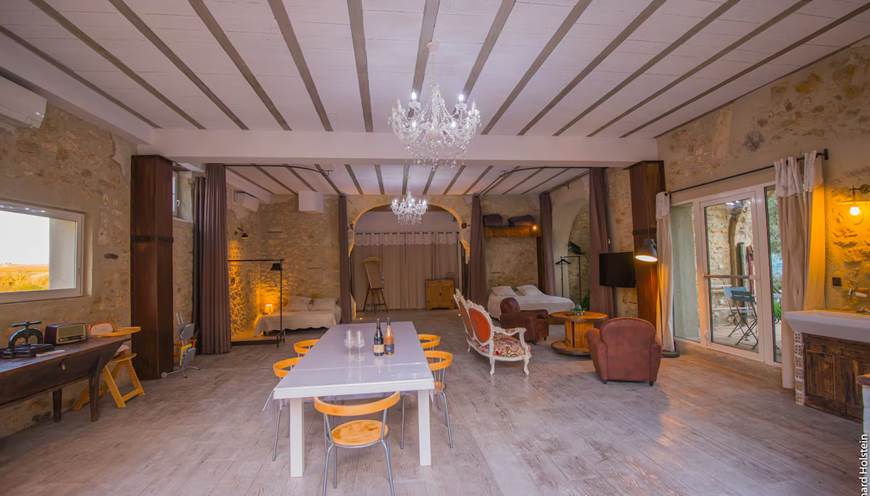 Espace salon du loft