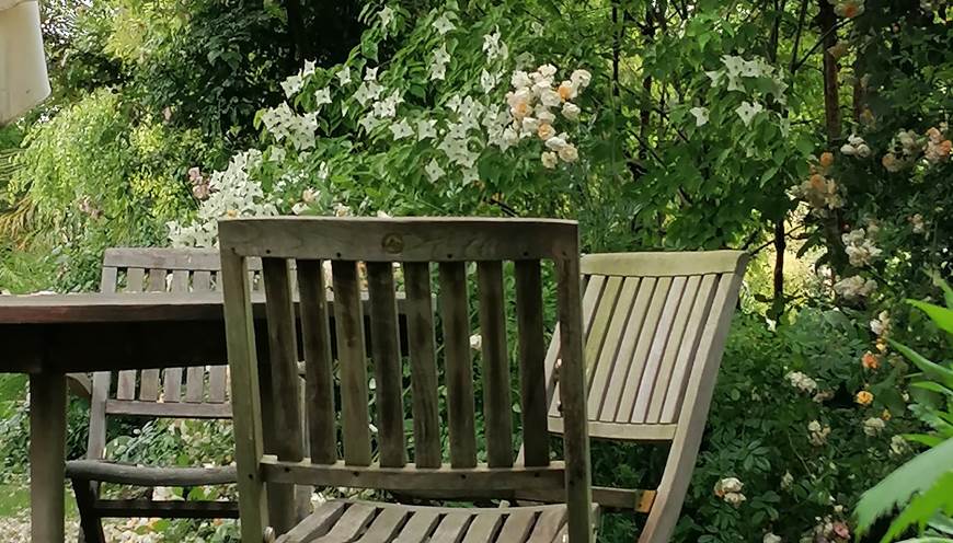 PHOTO TABLE ET CHAISE DE JARDIN