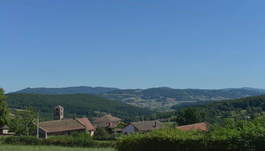 Vue sur le village de Bergesserin