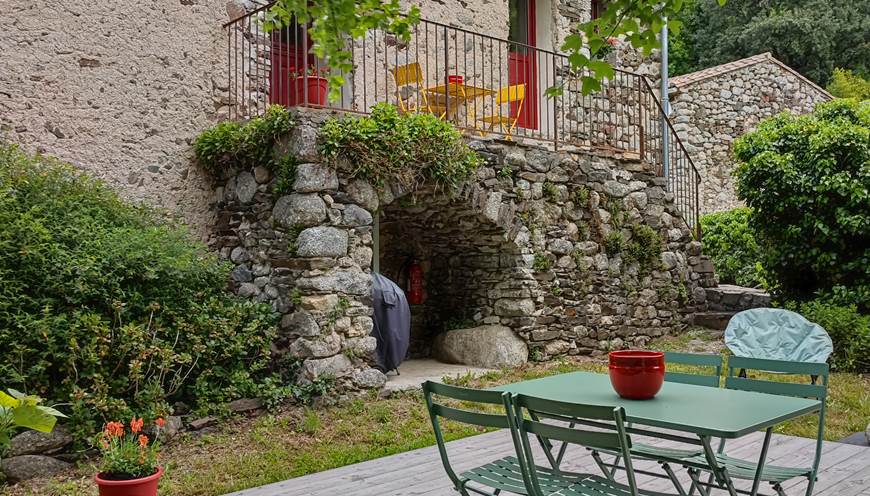 Jardin privatif du gite de la Galineta