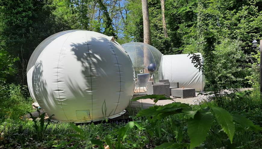 vu sur la maison bulle