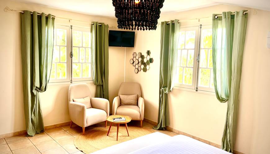 Chambre Fleur de canne 12 - La villa des cannes - Sainte Marie - île de la  Reunion