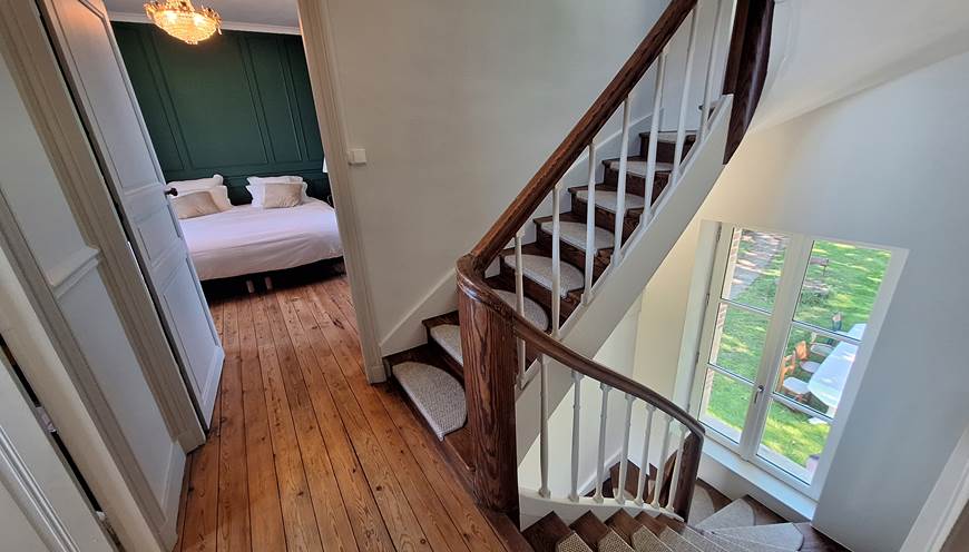 escalier gite de charme le quatre feuilles