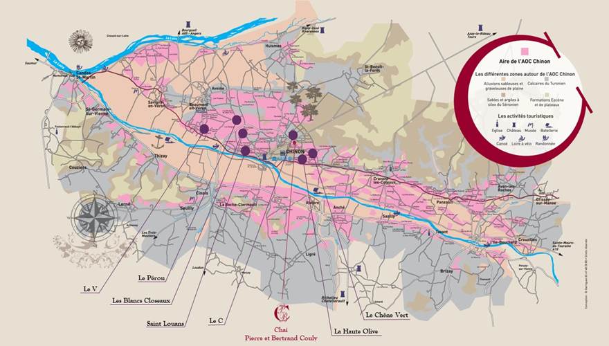 Notre parcellaire - AOC CHINON