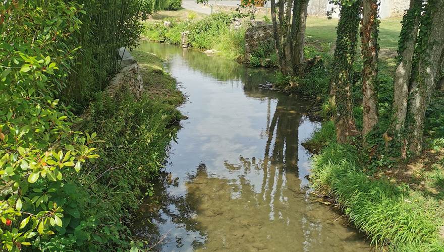 La rivière en contre bas du village "La Verdonnelle"