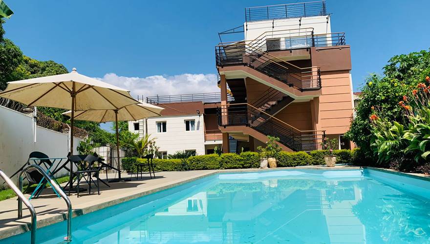 Vue piscine