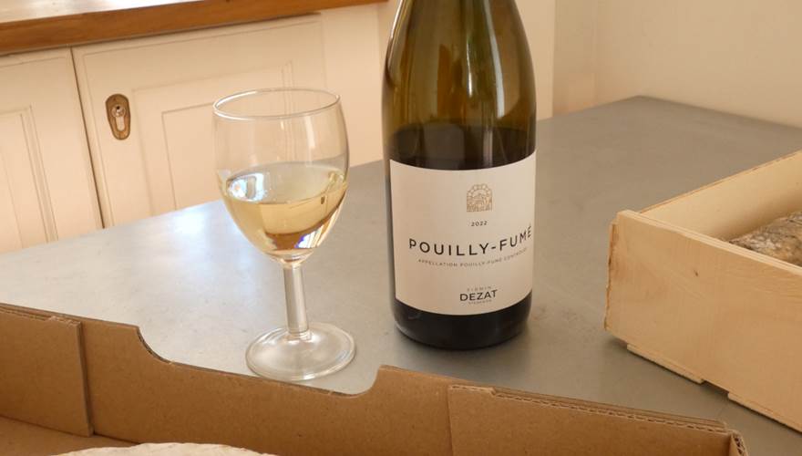 Le vin de notre vigneronne de fille Pouilly Fumé Firmin Dezat