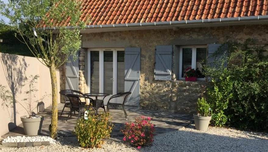 acces P'tit  gite + terrasse