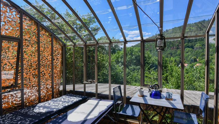 Le Chalet scandinave: une fenêtre sur le ciel