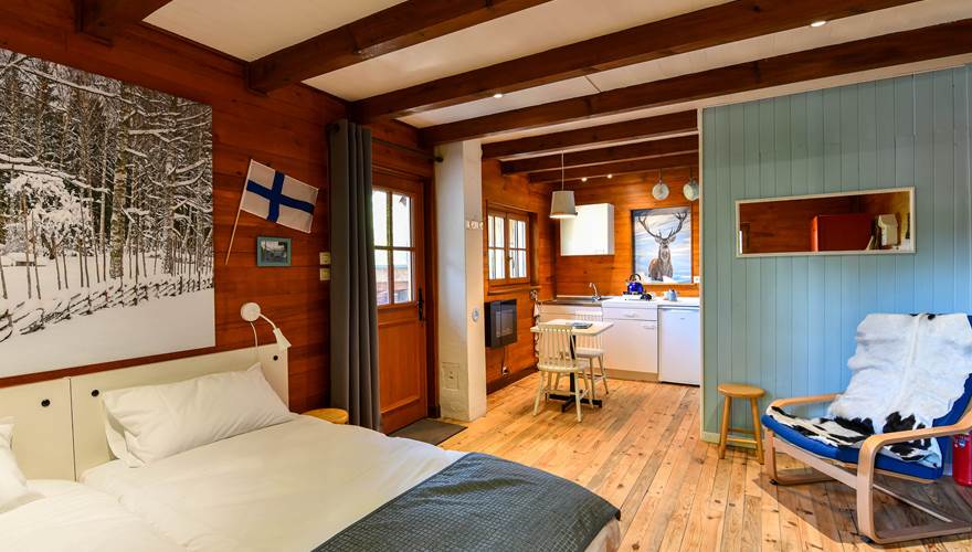 Décoration scandinave dans l'hébergement insolite