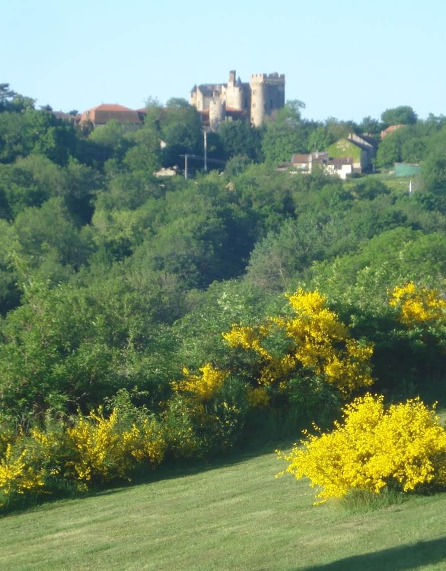 château de Chazeron au printemps-photo-contact