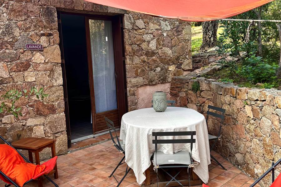 Terrasse Villa Lavande - toile terracota