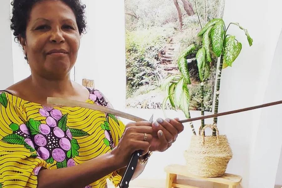 Les ateliers tressage de Vacoa de Nadège à la Kaz Auberge