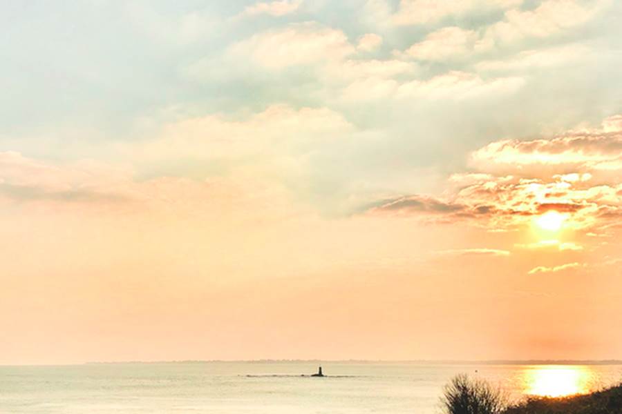 Coucher de soleil sur la Pointe Saint-Gilles Bénodet