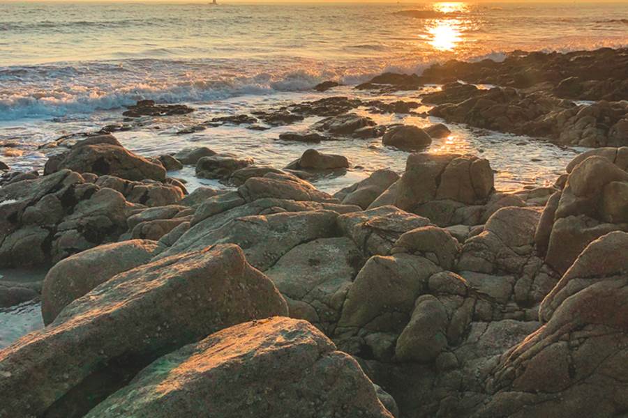 Coucher de soleil sur la Pointe Saint-Gilles Bénodet