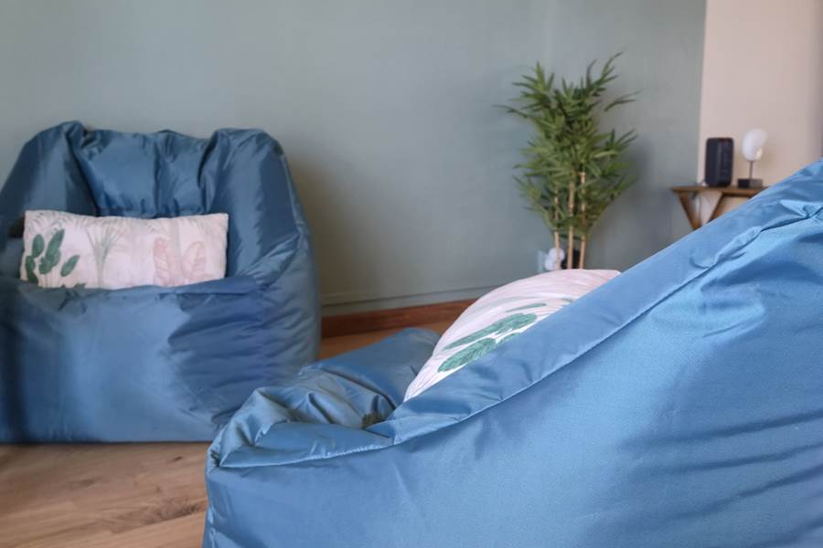 Séjour pouf confortable