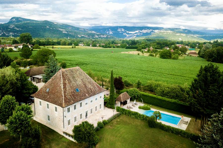 Vue aérienne Manoir