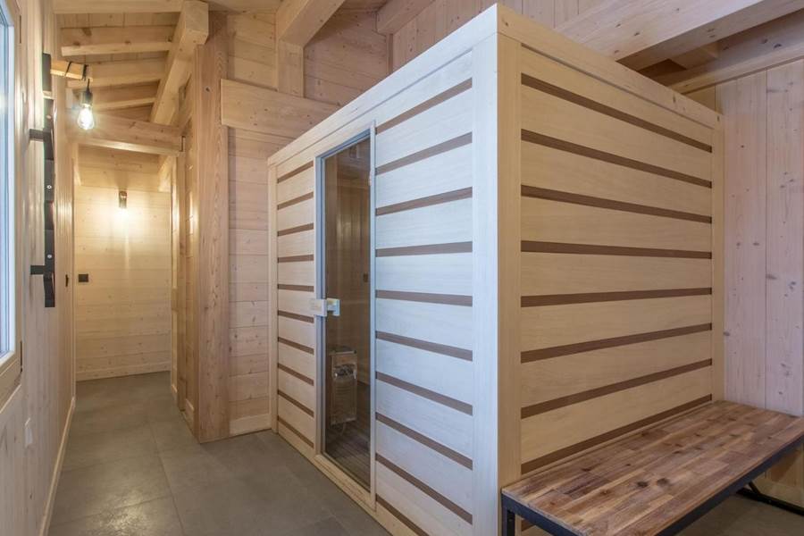 Sauna avec ski-room