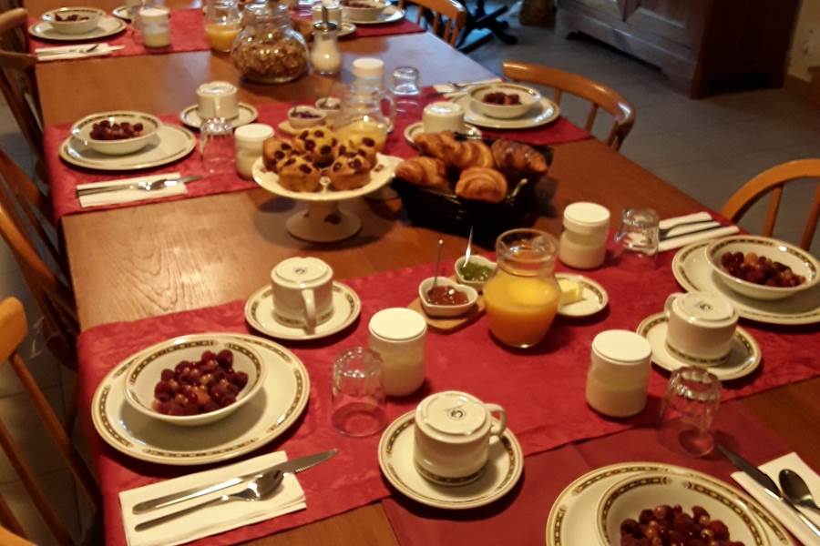 La table du petit déjeuner