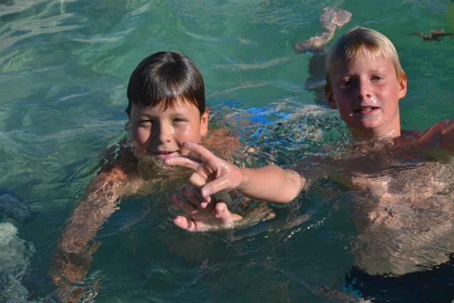 piscine à l'eau salée au camping