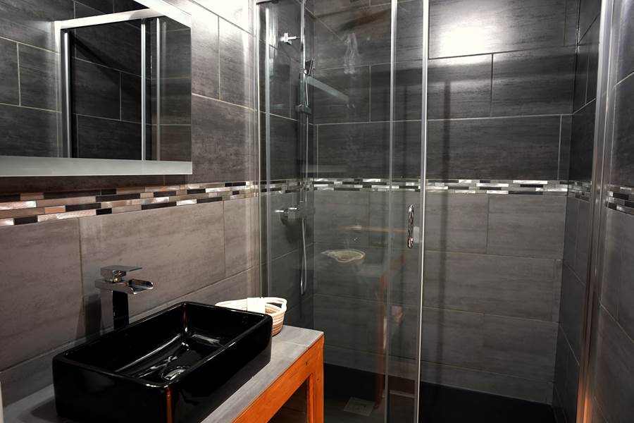 Douche italienne moderne et élégante