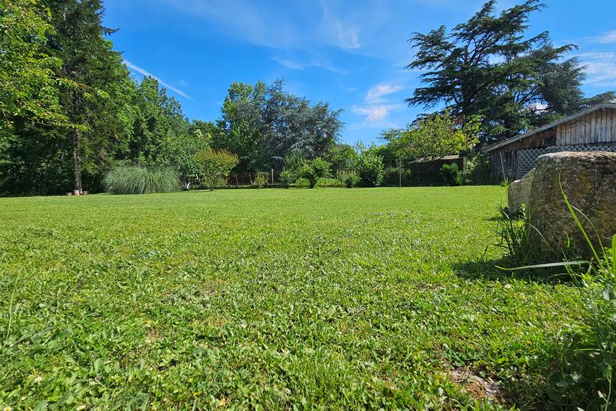 Détente en famille dans un parc arboré sous le doux climat du Sud-Ouest