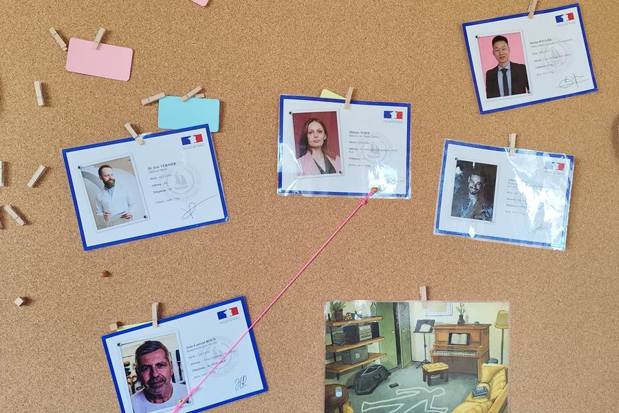 Tableau pour jeux d'enquête