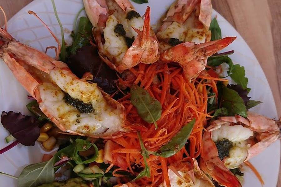 salade de gambas rôties-photo-page